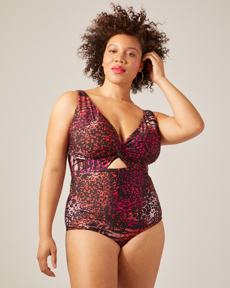 Front of plus size Naxos Printed One-Piece by City Chic | Dia&Co | dia_product_style_image_id:154130